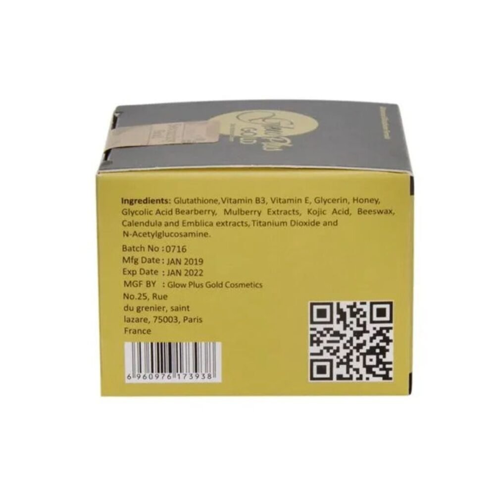 Glow Plus Gold Night Cream – Skin Brightening & Nourishing Formula