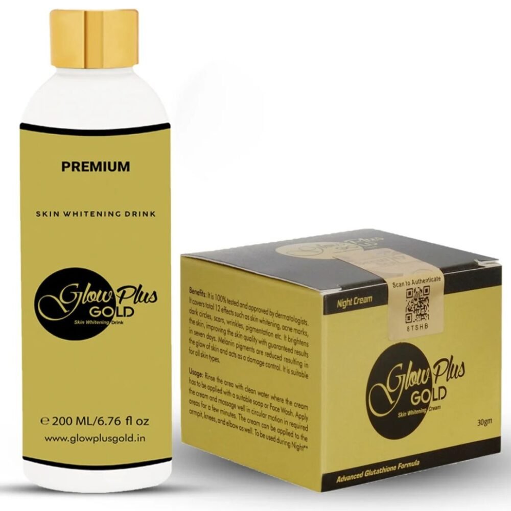 Glow Plus Gold Skin Radiance Combo – Brightening Cream + Illuminating Drink