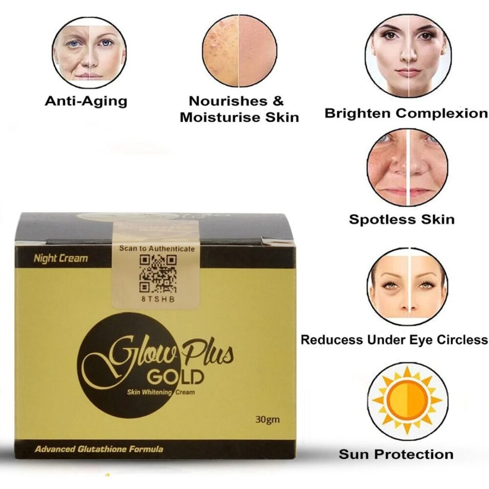 Glow Plus Gold Skin Radiance Combo – Brightening Cream + Illuminating Drink