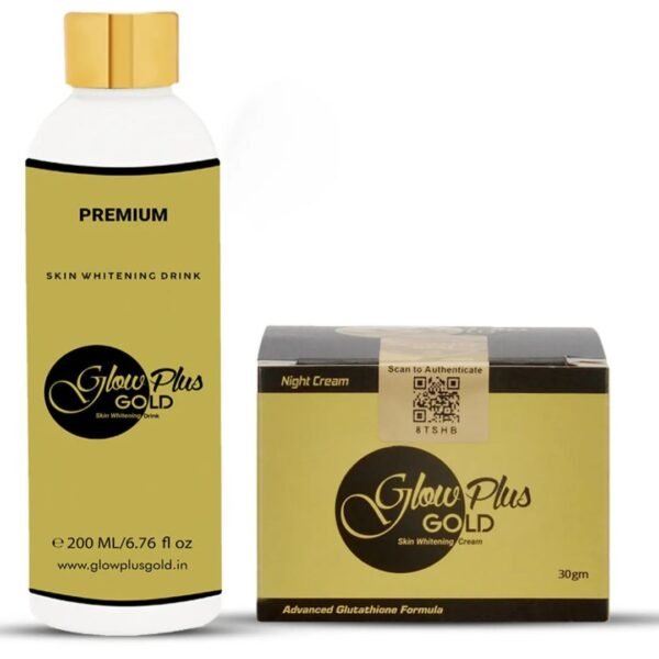 Glow Plus Gold Skin Radiance Combo – Brightening Cream + Illuminating Drink