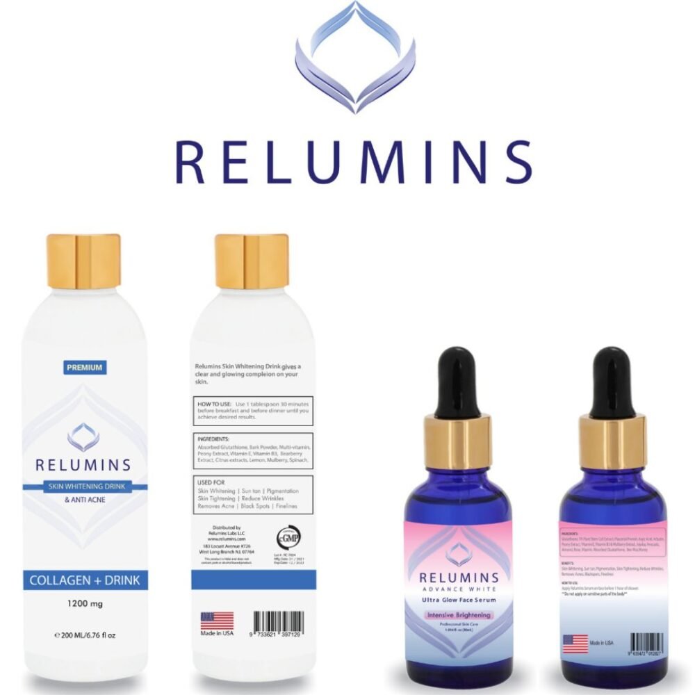 Relumins Vitamin C Brightening Drink & Serum – Radiant Glow & Skin Hydration Booster