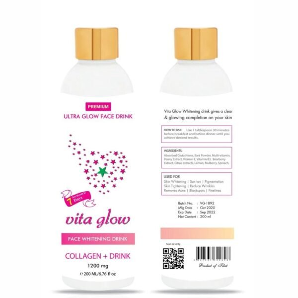 Vita Glow Radiant Skin Drink – With Glutathione & Vitamin C