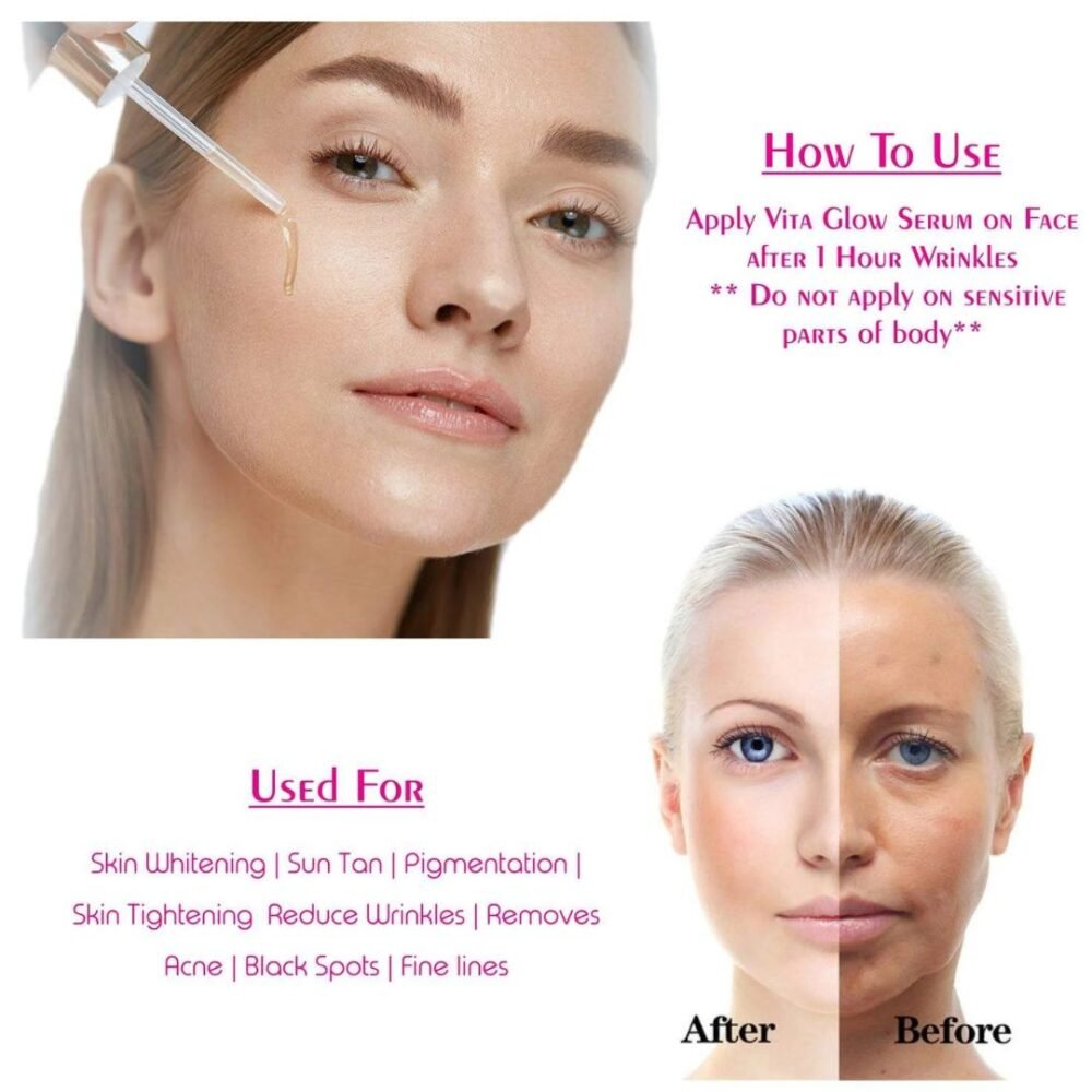 Vita Glow Skin Radiance Serum with Glutathione, Niacinamide & Vitamin C