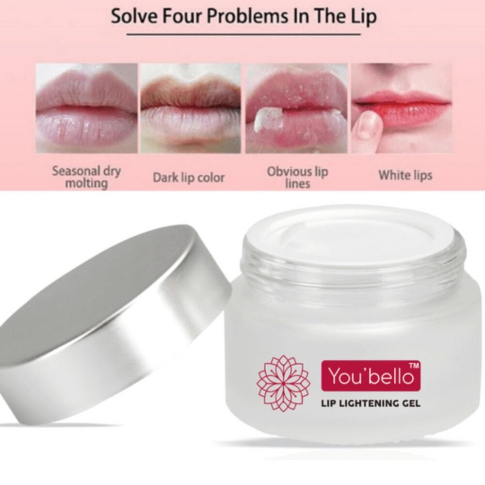 You Bello Organic Lip Lightening Gel – Hydrating Lip Repair for Dry, Dull Lips