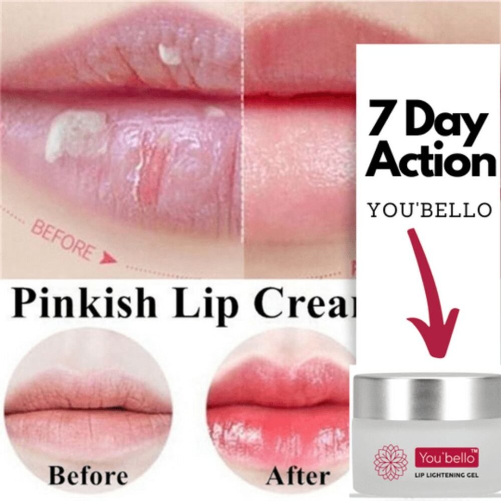 You Bello Organic Lip Lightening Gel – Hydrating Lip Repair for Dry, Dull Lips
