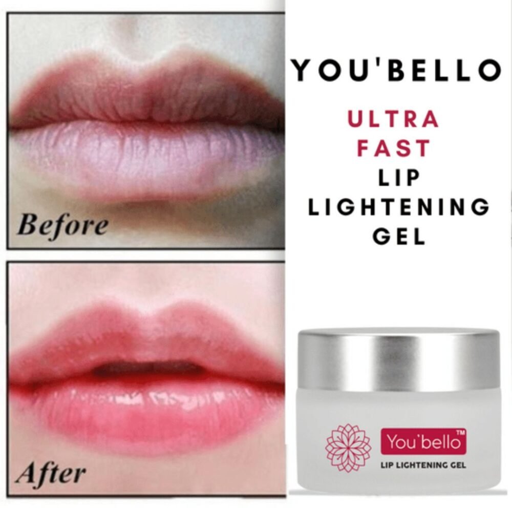 You Bello Organic Lip Lightening Gel – Hydrating Lip Repair for Dry, Dull Lips